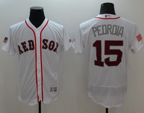 Dustin Pedroia Boston Red Sox white Fashion jersey