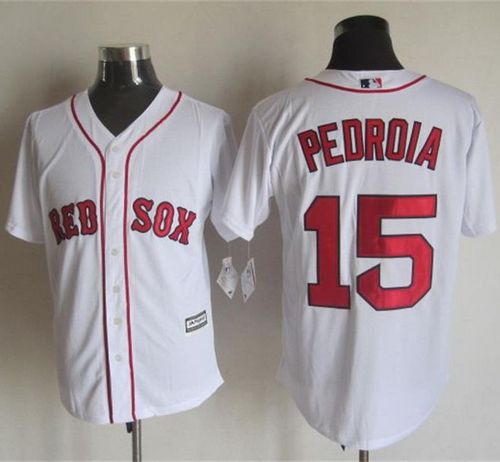 Dustin Pedroia Boston Red Sox white jersey