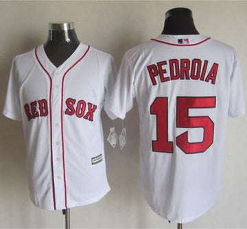 Dustin Pedroia Boston Red Sox white jersey