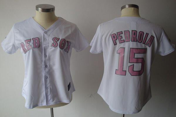 Dustin Pedroia Boston Red Sox white Fashion jersey