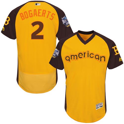 Xander Bogaerts Boston Red Sox gold All-Star jersey