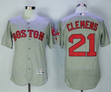 Roger Clemens Boston Red Sox grey Authentic jersey