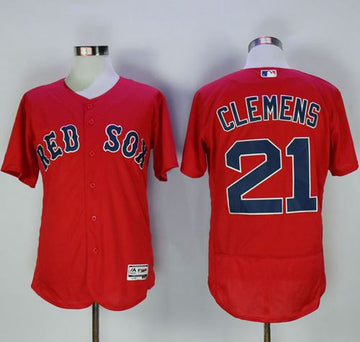 Roger Clemens Boston Red Sox red Authentic jersey