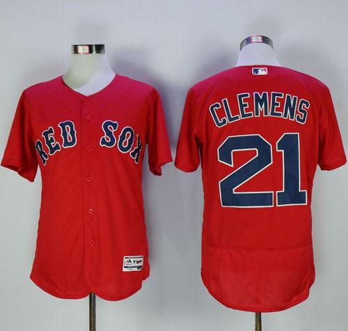 Roger Clemens Boston Red Sox red Authentic jersey