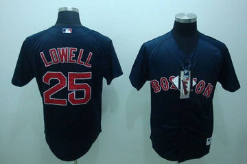 Mike Lowell Boston Red Sox blue jersey