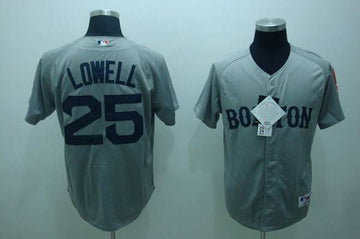 Mike Lowell Boston Red Sox grey jersey