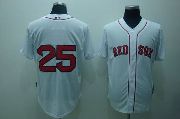 Mike Lowell Boston Red Sox white jersey