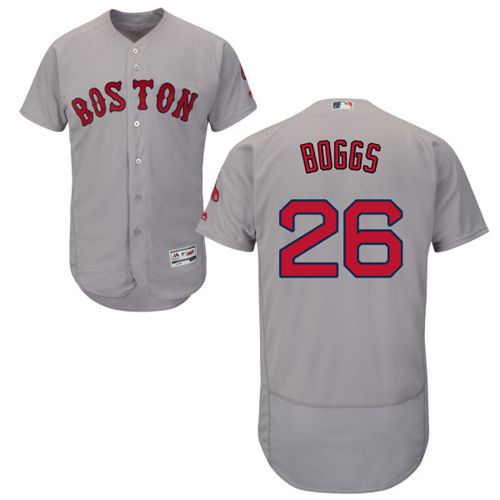 Wade Boggs Boston Red Sox grey Authentic jersey