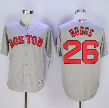 Wade Boggs New Boston Red Sox grey jersey