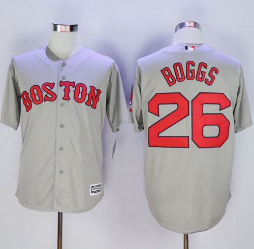 Wade Boggs New Boston Red Sox grey jersey