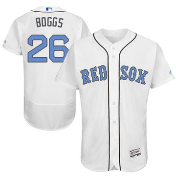 Wade Boggs Boston Red Sox white Authentic jersey