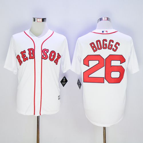 Wade Boggs Boston Red Sox white jersey
