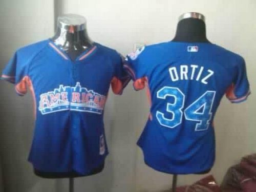 David Ortiz Boston Red Sox blue All-Star jersey