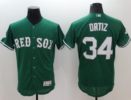 David Ortiz Boston Red Sox green Authentic jersey