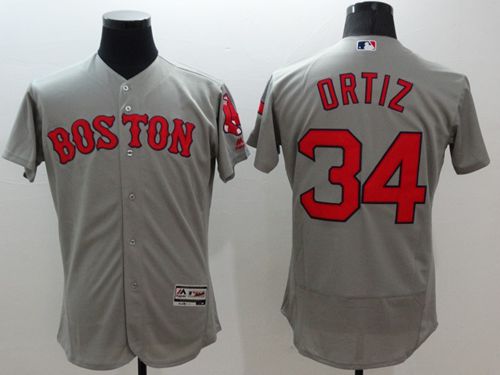 David Ortiz Boston Red Sox grey Authentic jersey