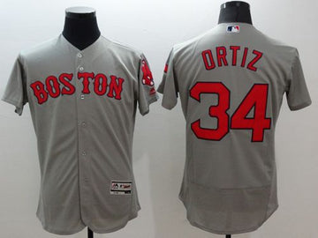 David Ortiz Boston Red Sox grey Authentic jersey