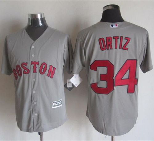 David Ortiz Boston Red Sox grey jersey