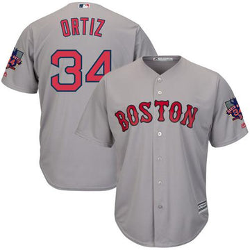 David Ortiz Boston Red Sox grey jersey