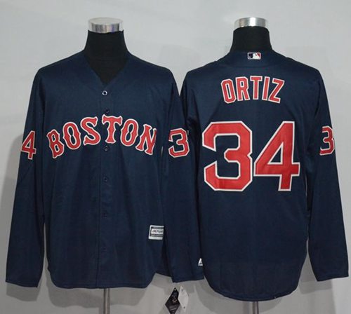 David Ortiz Boston Red Sox navy jersey