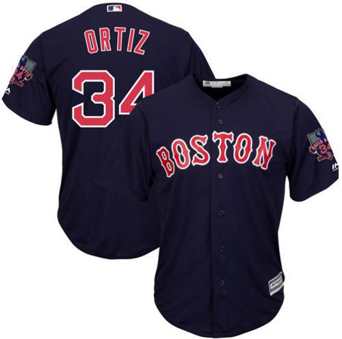 David Ortiz Boston Red Sox navy jersey