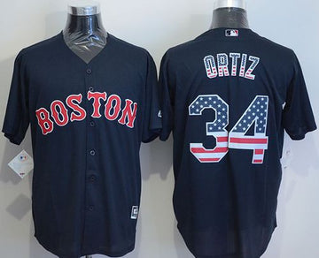 David Ortiz Boston Red Sox navy Fashion jersey