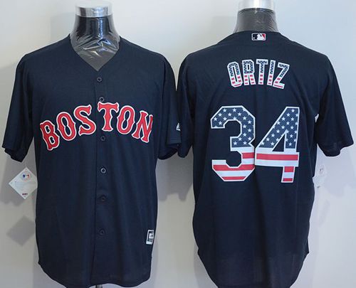 David Ortiz Boston Red Sox navy Fashion jersey