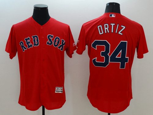 David Ortiz Boston Red Sox red Authentic jersey