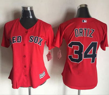 David Ortiz Boston Red Sox red Fashion jersey