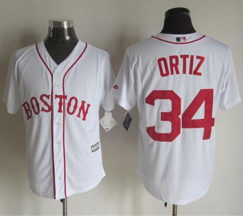 David Ortiz Boston Red Sox white Alternate jersey