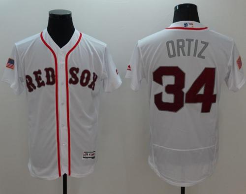 David Ortiz Boston Red Sox white Fashion jersey
