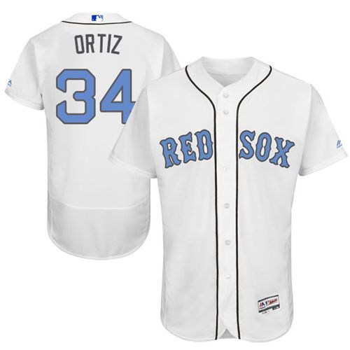 David Ortiz Boston Red Sox white Authentic jersey