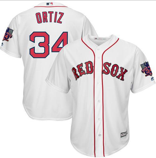 David Ortiz Boston Red Sox white jersey