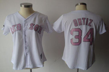 David Ortiz Boston Red Sox white Fashion jersey