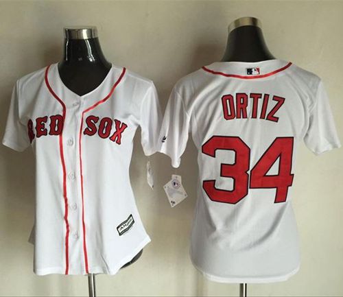 David Ortiz Boston Red Sox white Fashion jersey