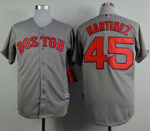 Pedro Martinez Boston Red Sox grey jersey
