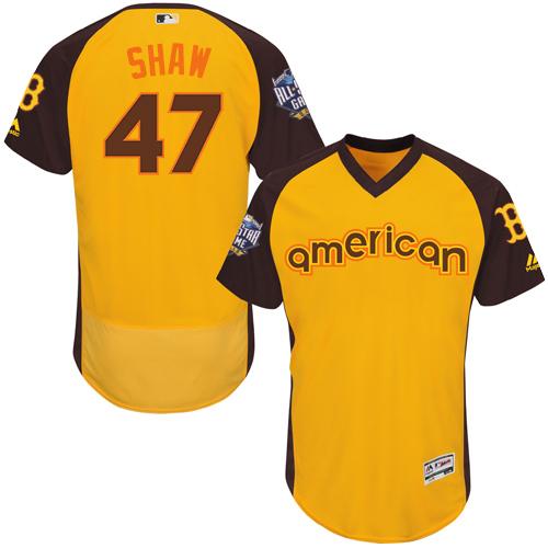 Travis Shaw Boston Red Sox gold All-Star jersey