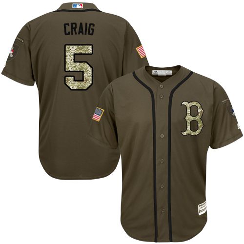 Allen Craig Boston Red Sox green Salute To Service jersey