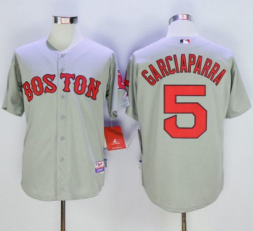 Nomar Garciaparra Boston Red Sox grey jersey