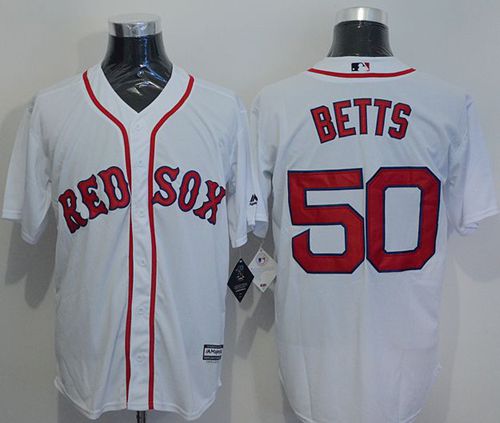 Mookie Betts Boston Red Sox white jersey
