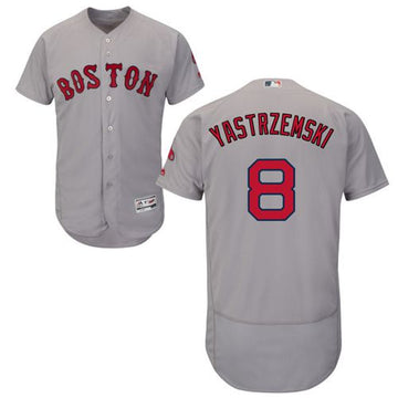 Carl Yastrzemski Boston Red Sox grey Authentic jersey