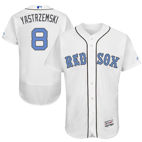 Carl Yastrzemski Boston Red Sox white Authentic jersey