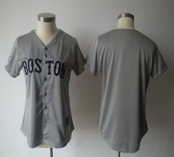 Custom Boston Red Sox grey Fashion jersey