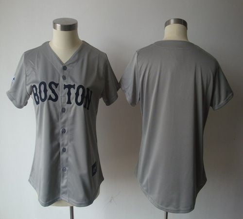 Custom Boston Red Sox grey Fashion jersey