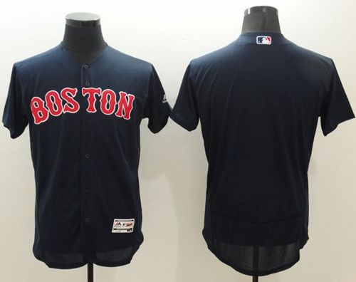 Custom Boston Red Sox navy Authentic jersey
