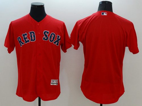 Custom Boston Red Sox red Authentic jersey