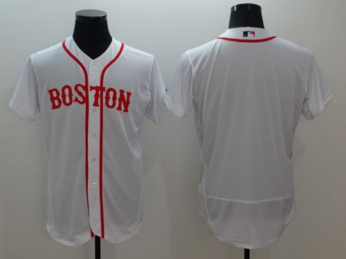 Custom Boston Red Sox white Alternate jersey
