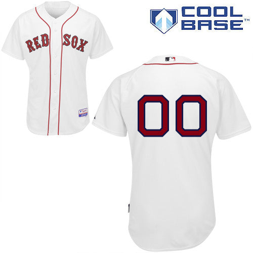 Custom Boston Red Sox white Authentic jersey