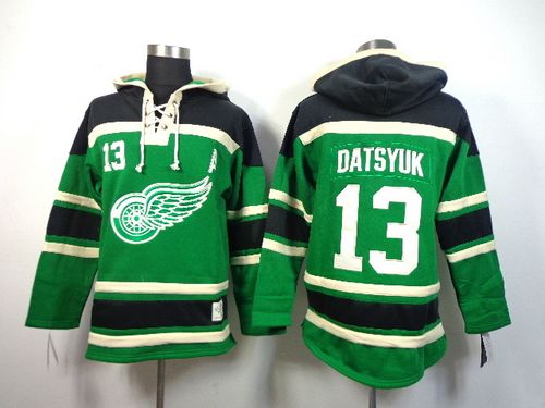 Pavel Datsyuk Detroit Red Wings green jersey
