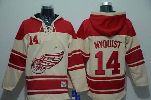 Gustav Nyquist Detroit Red Wings cream jersey