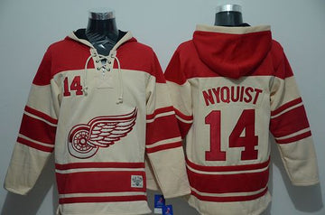 Gustav Nyquist Detroit Red Wings cream jersey